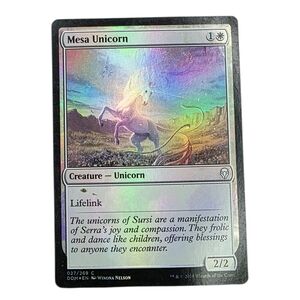 Mesa Unicorn Dominaria Foil - #027 Magic: The Gathering